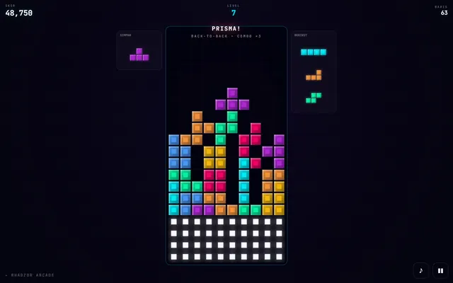Prisma Drop, teka-teki balok jatuh